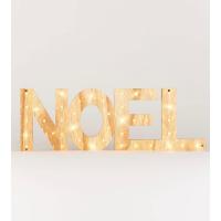 DECORACIÓN de Interiores de Navidad, Efecto Madera, Marrón, decoración con luces, decoración NOEL, 44x15x3,5 CM, máxima calidad, navideño, regalo de navidad, con caja regalo. - details 2