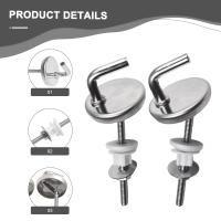 Juego De 2 Tornillos Ajustables Para Asiento De Inodoro Acero Inoxidable Parte Del Tapa De Inodoro Herramienta Manual Para El Hogar - details 24