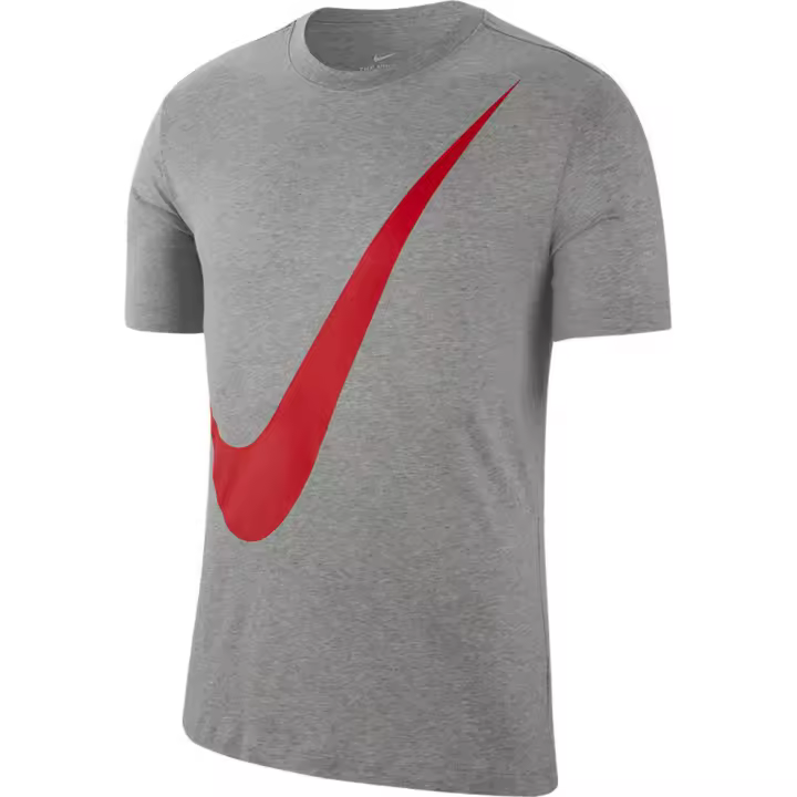 Camiseta Nike M Nsw Ss Tee Swoosh 1 Gris Roja Bv7645-064 - 1