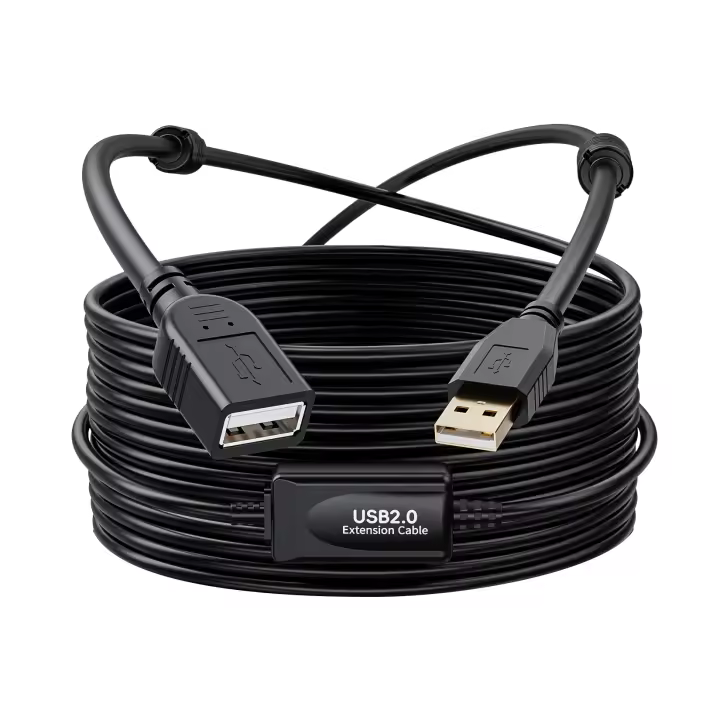 Cable De Extensión USB 2.0 Activo De 10M Con Amplificador Hombre a Mujer Para MP3 / MP4 Juguetes Computadora Robot - 1