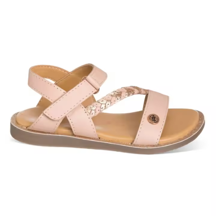 Sandalia color rosa para NIÑA confeccionada en piel - 1