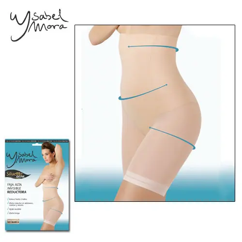 YSABEL MORA - 19612 Faja panty alta reductora tejido invisible. Reduce hasta 2 tallas, efecto reductor en abdomen, cadera y muslos. Efecto tanga. - 1