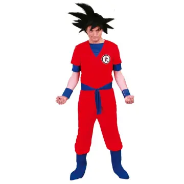 Peluca de Saiyan Son Goku de Dragón Ball en caja para niño