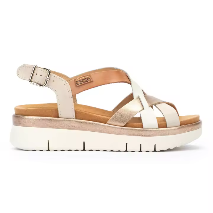 Shoes Sandalias Mujer marca Pikolinos modelo W4N-0650C1 para mujer en color marfil - 1