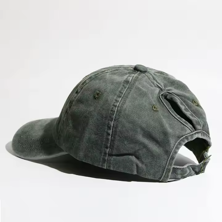 Gorro De Béisbol Para Mujer Con Gran Cola De Caballo Sombrero De Sol Para Primavera Verano Ajustable Para Correr Estilo Desordenado - 1