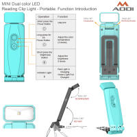 Nueva luz de lectura portátil plegable con clip USB para libros, luz de lectura con protección ocular simple, luz de lectura nocturna para estudiantes, luz de tarjeta - details 2