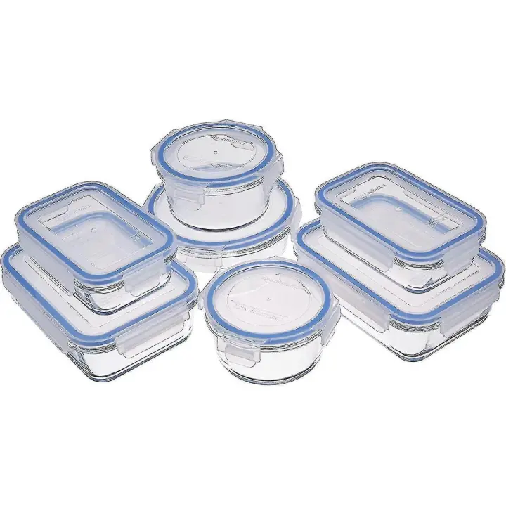 Airtight  Food Storage Container Set With Bpa-free & Locking Plastic Lids, 14 Pieces (7 Containers + 7 Lids) plásticos - 1