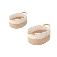 Cesta De Alambre Tejida Para Organizar Cesta De Almacenamiento Multifuncional Para Juguetes Y Libros Para Escritorio Nursery Oficina Baño - details 1