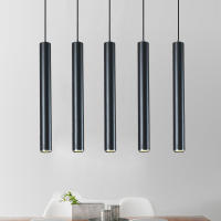 Lámpara Colgante Estilo Nórdico LED 90~260V Moderna Para Sala De Estar Cocina Comedor Iluminación Pendente Metálica Ajustable Graceful - details 16