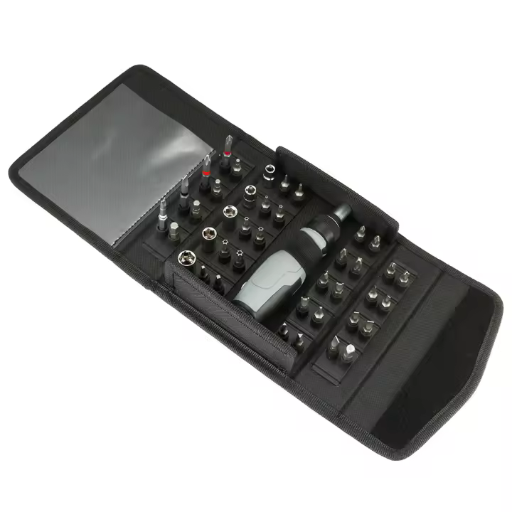 Juego De Destornilladores De Rosca Para Reparación De Computadoras Herramienta Magnética Multidireccional Para Coches Y Bicicletas Con Mango Kit De 30-49 Piezas - 1