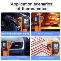 Gancho De Temperatura Infrarroja Para Cocina Y Grill Termómetro Digital Portátil Para Horno De Pizza Y Motor Material Plástico - details 6