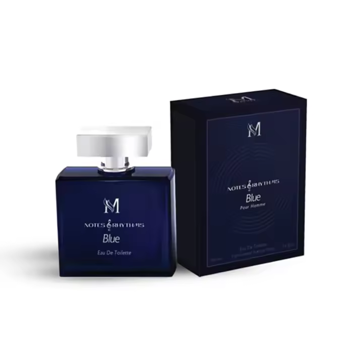 Notes and Rhythms Blue Eau de Toilette para hombre 100ml Montage Brands Fragancia inspirada en otros perfumes Pour Homme Colonia - 1