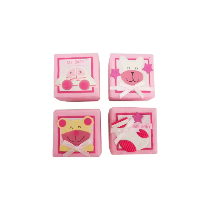 Disok Set 24 Cajitas Baby Rosas Bautizos - Regalos para Fiestas y Celebraciones - 1
