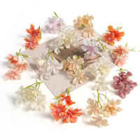 5/10Pcs Flores Artificiales De Seda Para Decoración De Bodas Y Hogar Accesorios De Manualidades Y Scrapbook Regalo - details 1