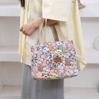 Bolsa De Almuerzo Grande Y Aislada Con Estampado De Dibujos Animados Bolso Termo Para Escuela Trabajo Viajes Y Picnics - details 14