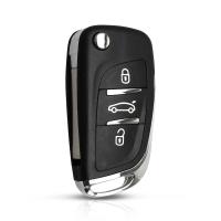 KEYYOU 2PCS Llave De Repuesto Modificada Para Citroen C2 C4 C5 Berlingo Xsara Picasso Peugeot 306 407 807 Partner VA2/HU83 ABS - details 1