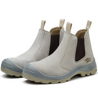 Botas De Seguridad Para Hombres Zapatos De Trabajo Con Punta De Acero Sin Cordones Para Construcción Soldador Welder - details 2