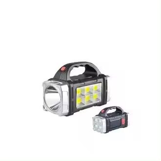 Potente linterna LED 2024 USB + linterna Solar recargable COB para acampar al aire libre reflector portátil banco de energía al aire libre - 1