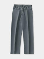 Nuevos Pantalones Casuales Para Hombre Verano 2023 Poliéster Transpirable Moda Coreana Cintura Semi-Ancha Pierna Recta Suelta - details 11