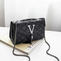 Bolso De Hombro De Lujo Negro Para Mujer De Cuero PU Con Trenzado Y Borla Bolso Bandolera Con Patrón Cuadrado Bolsa De Mano Con Cierre De Hasp - details 8