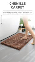 Alfombra Antideslizante De Baño Ultra Gruesa Y Densa De TPR Alfombrilla Para Puerta Y Entrada Alfombra De Sala De Estar Y Dormitorio Resistente Al Agua Y a La Paja Para Adultos - details 0