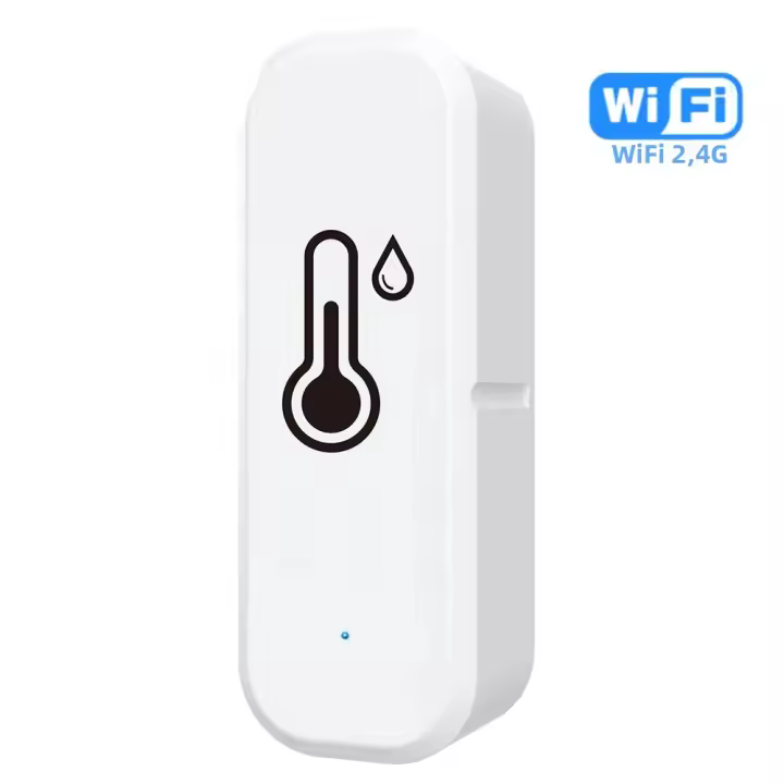 Sensor De Temperatura Y Humedad ZigBee WiFi Tuya Compatible Con Alexa Google Smart Life Para El Hogar Inteligente - 1
