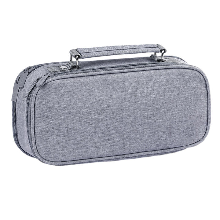 Pencil case, large capacity pencil case; Double zipper storage bag; Pencil case school office for teenagers