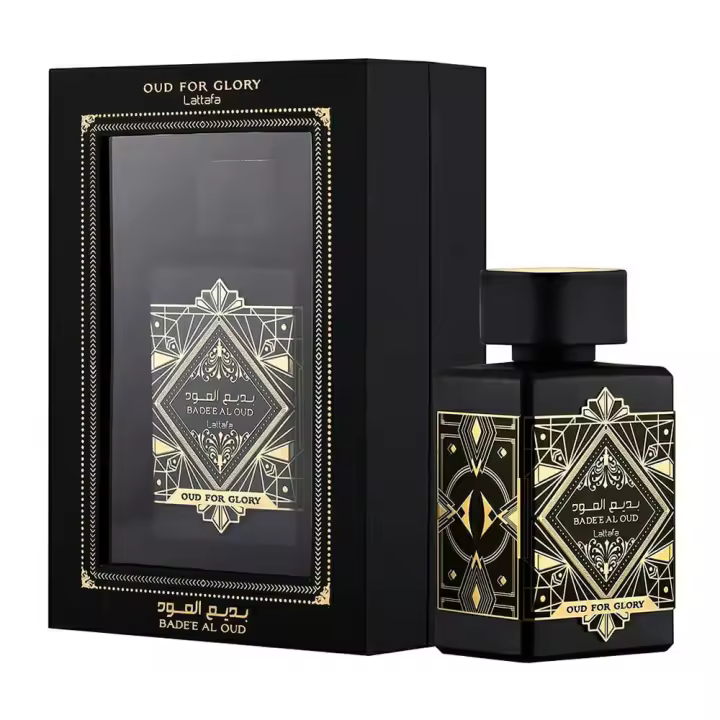 Badee Al Oud (Oud for Glory) de Lattafa Original 58328– Eau de Parfum 100 ml con Difusor, Elegancia Intensa y Sofisticada Unisex - 1
