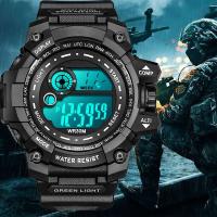 Reloj Deportivo Para Hombre YIKAZE Con Función De Cronómetro Y Contador Regresivo Resistente Al Agua Multifuncional Digital Reloj Militar De Exteriores Regalo - details 0