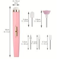 Máquina De Uñas Eléctrica Con 15 En 1 Y Luz Mini Herramientas De Manicura Eléctricas Para Eliminación De Gel Portátil Y Artísticas - details 2