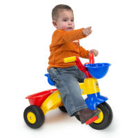 INJUSA - Triciclo Infantil Trico Max | Triciclos a Pedales para Niños de 12 a 36 Meses | Bandas de Goma en Ruedas | Cesta Trasera y Delantera Portaobjetos | Multicolor | Versión Genérica, Mickey y Minnie Mouse | Licencia Disney - details 0