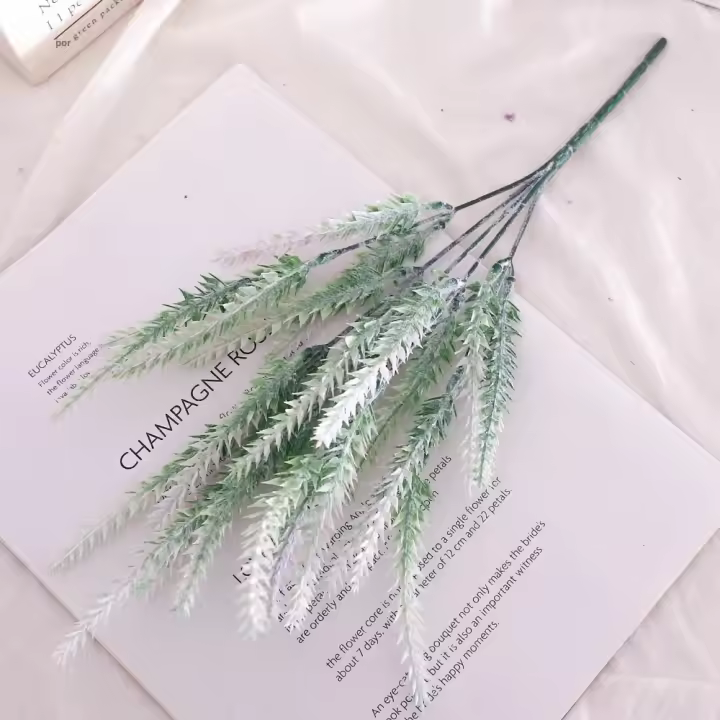 Bouquet De Flores Artificiales Morado Lavanda Plantas Falsas Para Boda Decoración De Habitaciones Y Mesas De Navidad DIY - 1