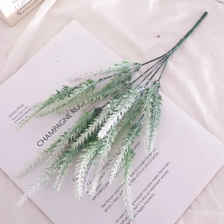 Bouquet De Flores Artificiales Morado Lavanda Plantas Falsas Para Boda Decoración De Habitaciones Y Mesas De Navidad DIY - 1