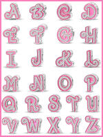 Princesa Rosa 925 Plata Color Letras 26 Amuletos De Amor Bolas Adecuadas Para Pulsera Qikaola Romántica DIY Joyería De Cumpleaños Regalo - details 0