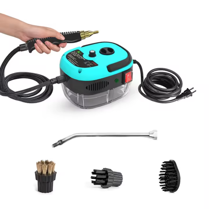 Limpiador a vapor portátil de 2500 W, máquina de lavado a presión con esterilización a alta temperatura para el hogar, el coche, la cocina y el aire acondicionado - 1