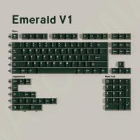 Aifei Keycaps Set Grande Doble Shot Perfil Cherry ABS Para Teclado Wooting GMK Hi75 Switches Layout ANSI Split Purple Green - details 10