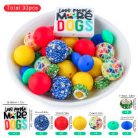 Set De 33 Piezas De Bolas Y Lentiles De Silicona Para Fabricación De Joyas DIY Accesorios Para Pulseras Bolígrafos Y Llaveros - details 8