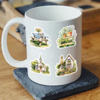 50PCS Pegatinas Creativas De Jardín Pequeñas Y Frescas Para Decoración PET Estuche De Teléfono Móvil a Prueba De Agua Adhesivo De Plástico - details 6
