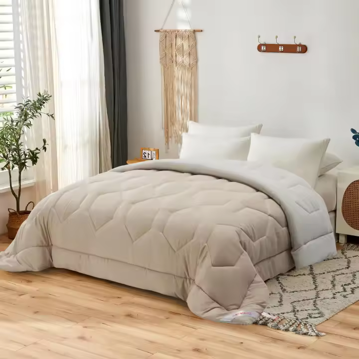 NOVOTEXTIL EDREDON NORDICO BICOLOR REVERSIBLE 4 ESTACIONES Colcha Suave y Ligera Relleno de Fibra Antialérgico Tamaños 150x220 180x220 220x220 240x220 CM  Para Cama Individual Doble o King - Lavable  Termorregulador Secado Rapido varios colores - 1