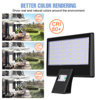 Lámpara Solar LED Exterior IP65 Impermeable Con Sensor De Movimiento Y Luz De Inundación Para Jardín Luz De Calle En Blanco Frío/Cálido Moderna - details 14