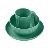 Juego De Utensilios Para Camping Portátil Con Tazón Plato Vaso Cuchara Tenedor Navaja De Acero Inoxidable Kit De Mesa Al Aire Libre Y Picnic - details 12