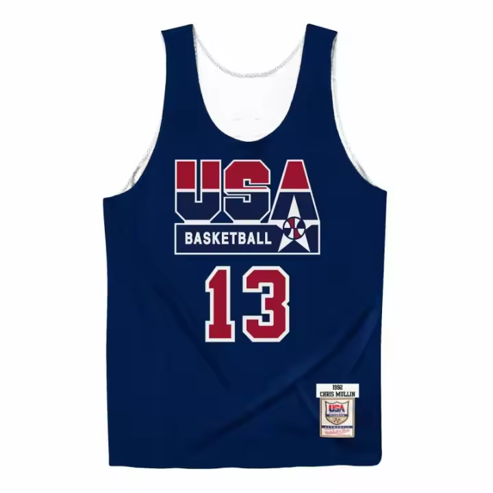 Camiseta Chris Mullin All Star USA Basketball 1992 Practice Reversible - Mitchell and Ness - 1