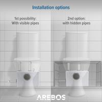 Triturador Sanitario Arebos - Bomba Trituradora Sanitaria 600W - Aguas Residuales - WC, Lavabo, Baño, Cocina - Compacto - details 12