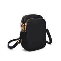 Bolso Mini Mujer Cruzado Con Cremallera Bolso De Hombro Multifuncional Vertical Monedero Móvil Negro Bolso De Caminar - details 12