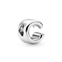 PANDOPRA Dijes de plata de ley 925 con dije de letras del alfabeto para mujer, cuentas de bricolaje - details 2