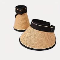 Sombrero de Sol para Mujer con Ala Ancha Ajustable y Plegable, Ligero y Transpirable con Ribete Negro – Ideal para Deportes al Aire Libre, Graduaciones y Moda Verano - details 0