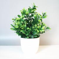 1PCS Decoración De Escritorio Con Plantas Artificiales Paisaje Bonsái Para Oficina Hogar Estante De Mesa Accesorios De Fiesta De Boda PVC - details 5