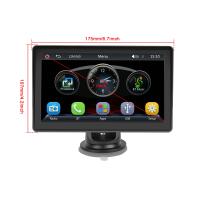 Podofo Monitor inalámbrico de 7 pulgadas para salpicadero de coche, Carplay, Android, Mirror Link, cámara de salpicadero, Bluetooth, FM, navegación GPS, reproductor inteligente - details 21