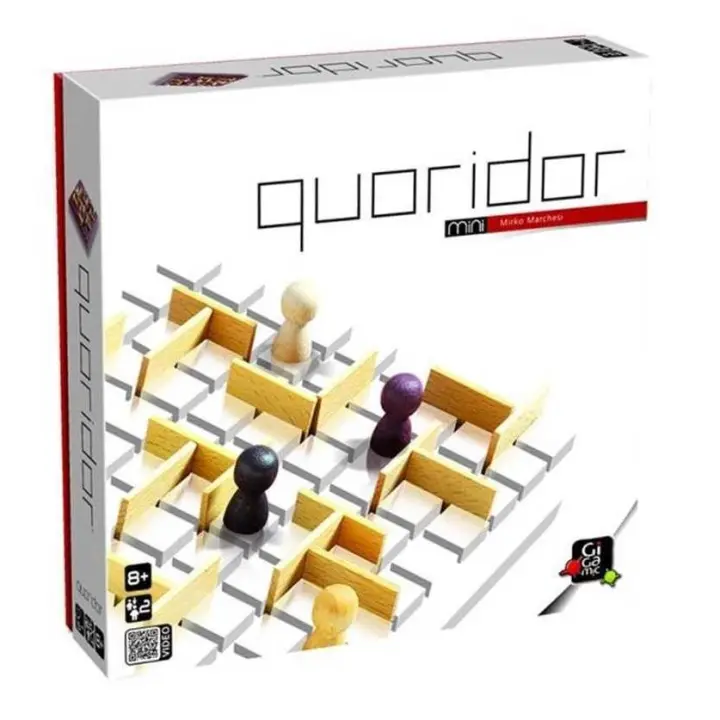Gigamic Juego de Mesa Quoridor Pequeño - Estrategia y Diversión Compacta - 1