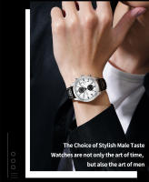 Reloj De Pulsera De Cuarzo Para Hombre SINOBI Estilo Casual Diseño Moda Cronógrafo Resistentes Al Agua Y Al Choque Con Correa De Cuero Relogio Masculino I-W-C - details 2